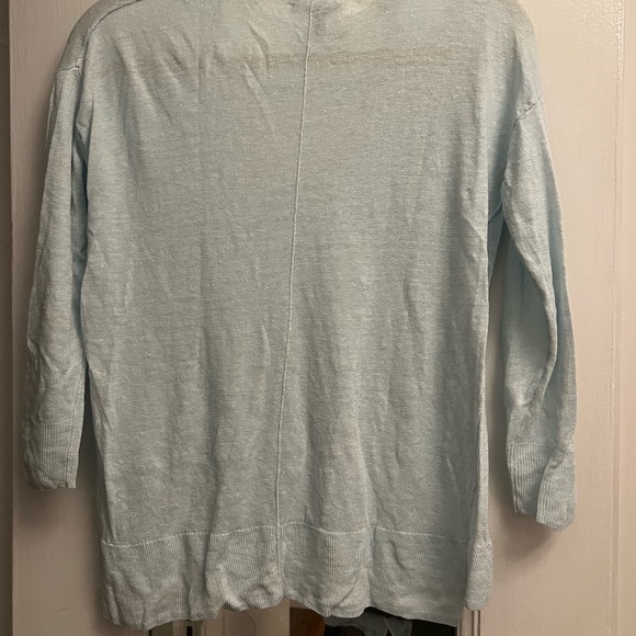 J Crew Women’s Light Blue 100% Linen Sweater - Size XXS - Picture 3 of 3